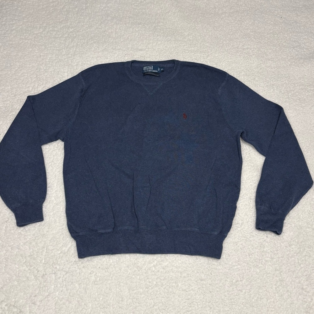 Polo Ralph Lauren Men Blue Knit Crewneck Sweater